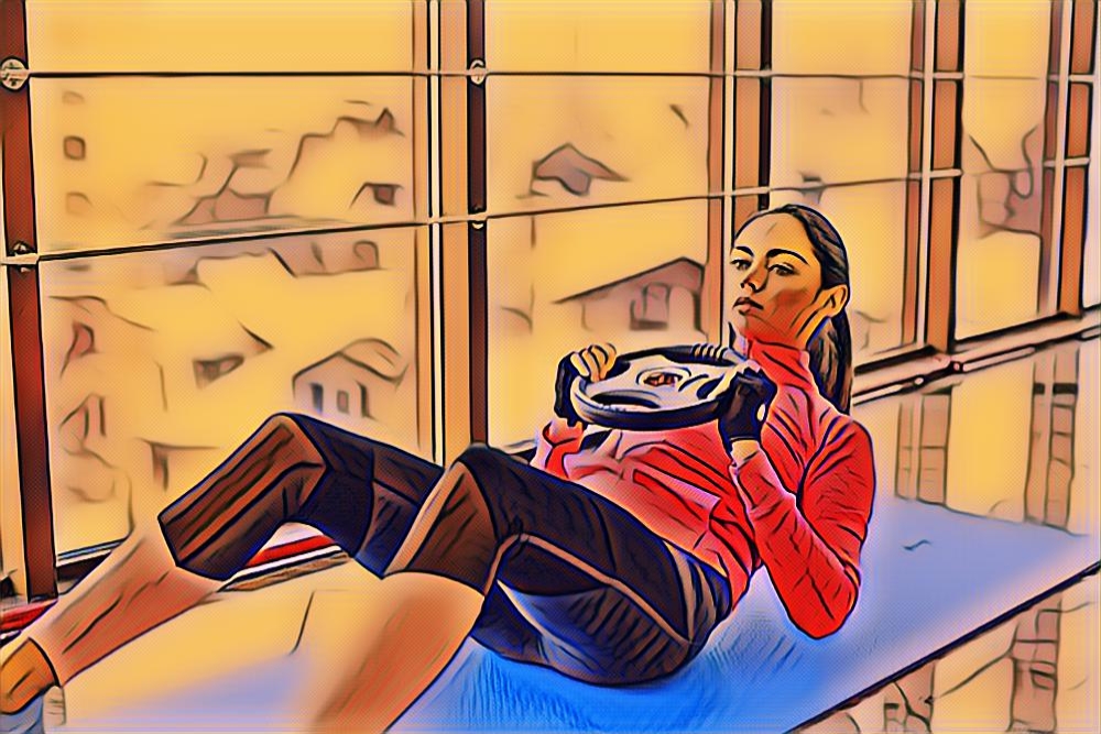 WEIGHTED SITS UPS image  